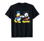 Disney Mickey Mouse and Donald Duck Best Friends Outline T-Shirt