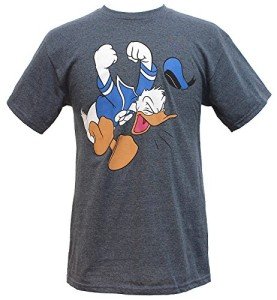 Disney mens Disney Men's Full Size Donald Duck Tantrum T-shirt T Shirt, Navy Heather, X-Large US