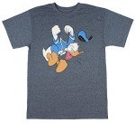 Disney mens Disney Men's Full Size Donald Duck Tantrum T-shirt T Shirt, Navy Heather, X-Large US