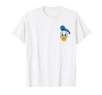 Disney Mickey And Friends Donald Duck Face Small Pocket Logo T-Shirt