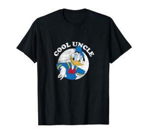 Disney Mickey & Friends Donald Duck Vintage Cool Uncle Logo T-Shirt