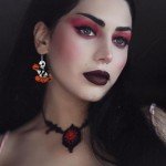 PEALICIOUS Nightmare Earrings Skeleton Earrings for Women Dangle Horror Skull Earrings Matching Pumpkin King Costume for Girls as Christmas Stocking Stuffer Accessories Gifts