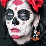 PEALICIOUS Nightmare Earrings Skeleton Earrings for Women Dangle Horror Skull Earrings Matching Pumpkin King Costume for Girls as Christmas Stocking Stuffer Accessories Gifts