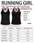 RUNNING GIRL Yoga Tank Tops for Women Built in Shelf Bra B/C Cups Strappy Back Activewear Workout Compression Tops (BX2366 Black.CN:L,US:M)