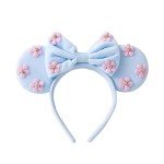 KARETT Sky Blue Hairband Mouse Ears for Women Girls, One Size Fits All for Disney Fans, Hair Styling