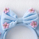 KARETT Sky Blue Hairband Mouse Ears for Women Girls, One Size Fits All for Disney Fans, Hair Styling