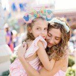 Trnerm Birthday Mouse Ears Headband, Blue and Pink Sequin Bows, Halloween & Christmas Party Decorations, Costume Headwear