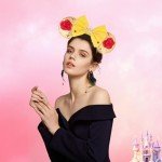 YUNISS Mouse Ear Headbands,Sparkle Mouse Ears Headband for Women Girls Cartoon Princess Costume Cosplay Decoration(belle)