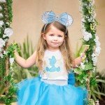 UNSPAZ Mouse Ears Headband, Princess Ears for Women Adult Kids, Sequin Headband Park Ears Trips Party Cosplay Costumes Accessories