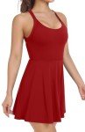 Easy Peezy Athletic Tennis Dresses for Women with Built in Shorts Bra Pockets - for Golf Workout Exercise