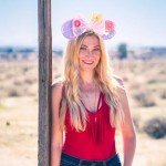 YOWOCAL Mouse Ears Butterfly Flower Headband,Sequin Bows Cosplay Costume Pink Mouse Ears Headwear for Women Girls Princess Party Halloween Spring Holiday Decorations Hair Accessories Gifts