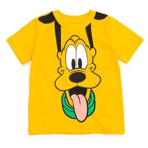 Mickey Mouse and Pluto Toddler Boys' Yellow Tee
