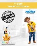 Mickey Mouse and Pluto Toddler Boys' Yellow Tee