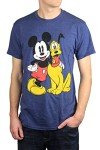 Disney Mickey Mouse & Pluto Funny Graphic Tee