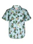 Disney Mickey Mouse Toddler Boys Hawaiian Button Down Dress Shirt 4T