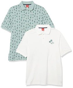 Disney Men's Polo Shirt Pack: Mickey & Friends