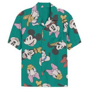 Disney Mickey & Friends Men's Button Down Shirt