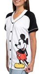 Mickey Mouse Women's Plus Size Jersey Shirt