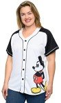 Mickey Mouse Women's Plus Size Jersey Shirt