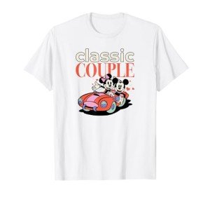 Mickey and Minnie Valentine's Day Couple Tee