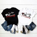 Disney Couples Matching T-Shirts Set for Valentine's Day