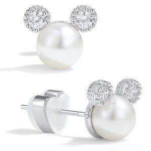 Disney Mini Mouse Pearl Earrings for Women