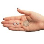 Minnie Mouse April Birthstone Stud Earrings for Women