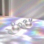 Disney Mini Mouse Pearl Earrings for Women