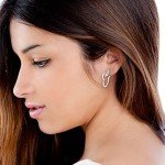 Mickey Mouse Sterling Silver Hoop Earrings