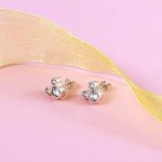 Disney Mouse-Shaped Sterling Silver Stud Earrings