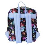 Loungefly Disney The Little Mermaid 35th Anniversary Life is the Bubbles All-Over Print Nylon Square Mini Backpack