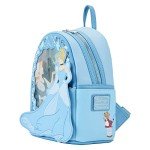 Loungefly Disney Cinderella Lenticular Princess Series Womens Double Strap Shoulder Bag Purse