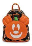 Loungefly Disney Mickey-O-Lantern Womens Double Strap Shoulder Bag Purse