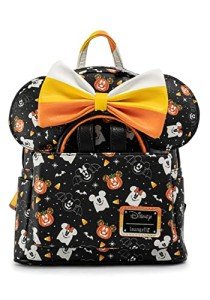 Loungefly Disney Mickey and Minnie Spooky Mice Adult Womens Double Strap Shoulder Bag Purse with Ears Headband