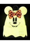 Loungefly Disney Ghost Minnie Mouse Glow in the Dark Cosplay Womens Double Strap Shoulder Bag Purse