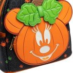Loungefly Disney Glow in the Dark Pumpkin Minnie Mouse Women's Backpack