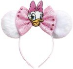 CLGIFT Minnie Ears: Daisy-Inspired Designs - Silver Purple Lavender and Classic Red Sequin