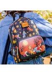 Loungefly Disney Winnie the Pooh Halloween Group Womens Double Strap Shoulder Bag Purse, One Size, Multi