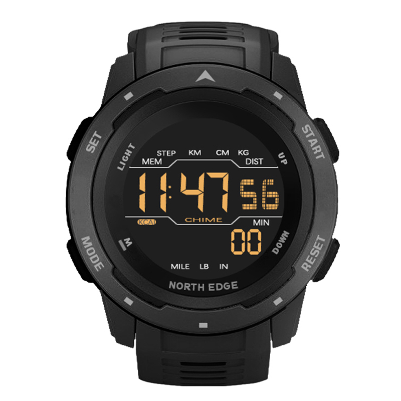 NORTH EDGE Men's Waterproof Sports Digital Watch