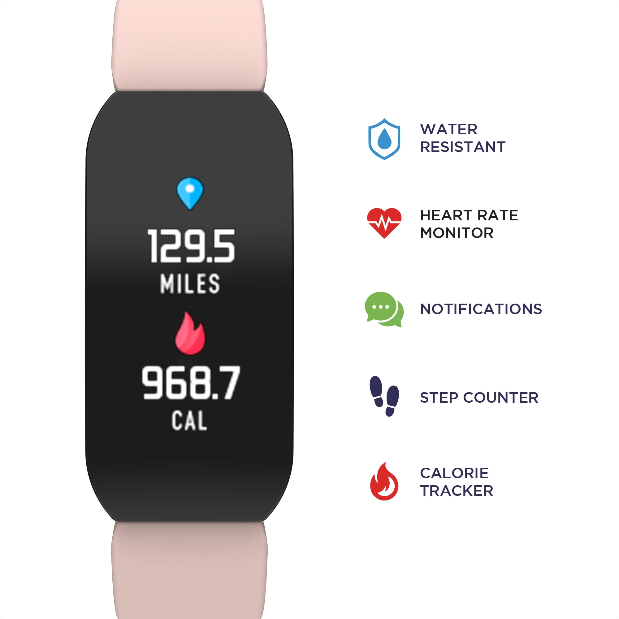 Itech Active Smartwatch Tracker for iOS & Android