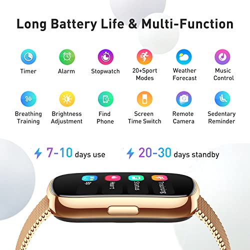 KALINCO Slim Smart Fitness Tracker with Heart Rate