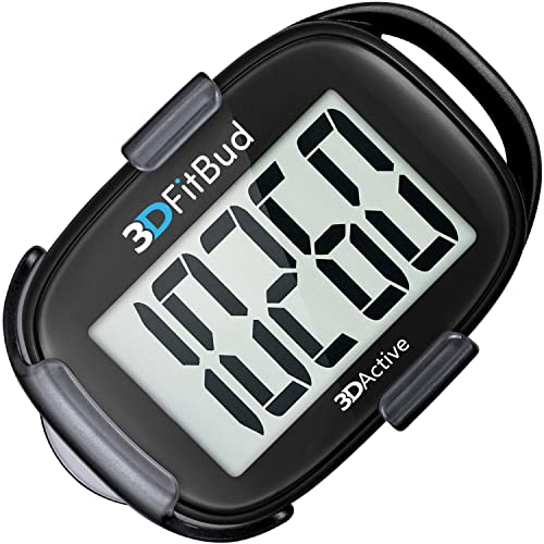 3DFitBud Clip-On 3D Pedometer with Lanyard