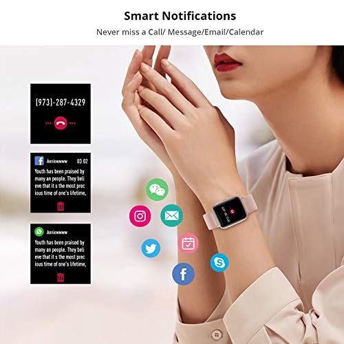 Swim-Proof Fitpolo Smart Watch for Women