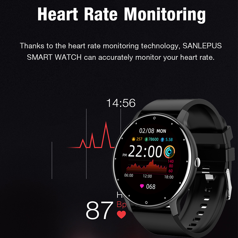 LIGE Smartwatch for Men - IP67 Waterproof, Bluetooth