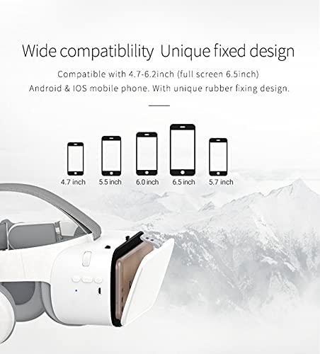 3D VR Headset with Controller and Headphones