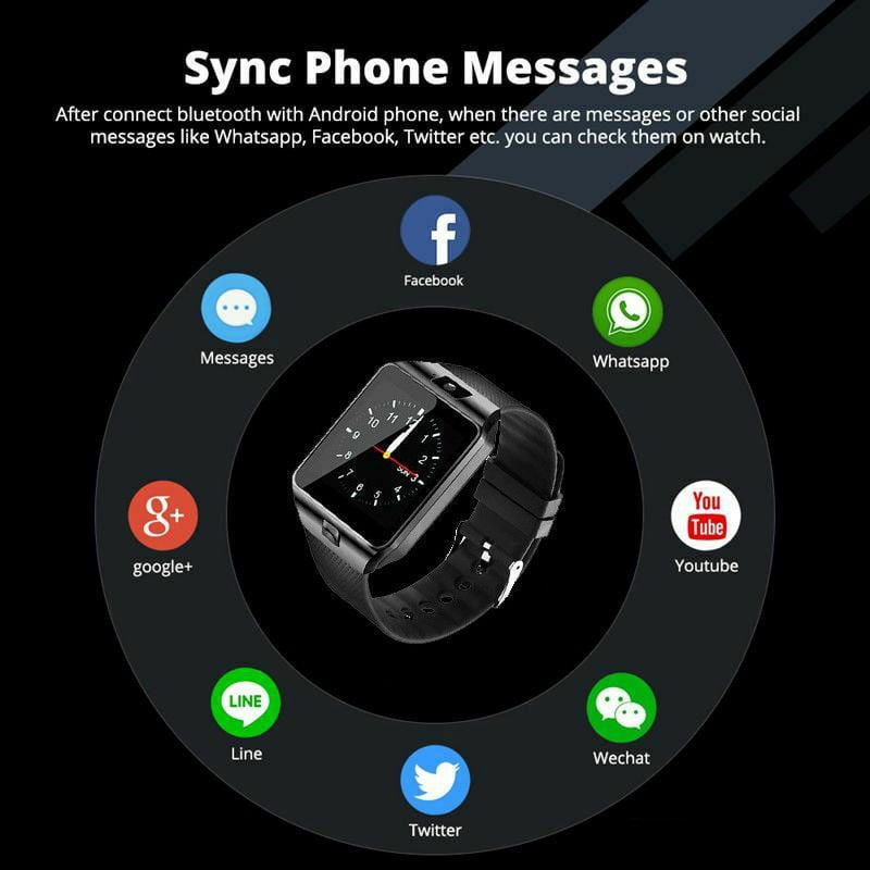 Android Fitness Smartwatch with HR Monitor & Pedometer