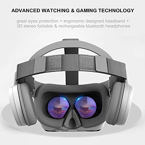 3D VR Headset with Controller and Headphones