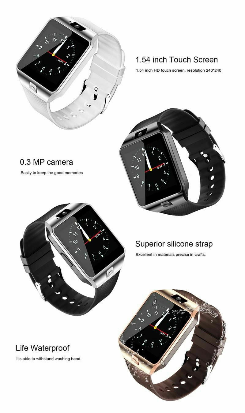 Android Fitness Smartwatch with HR Monitor & Pedometer
