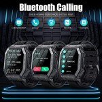 Military Smartwatch with Call & Fitness Tracker