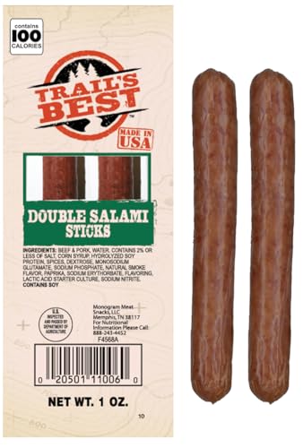 Trail's Best Double Salami Sticks - 20 Pack